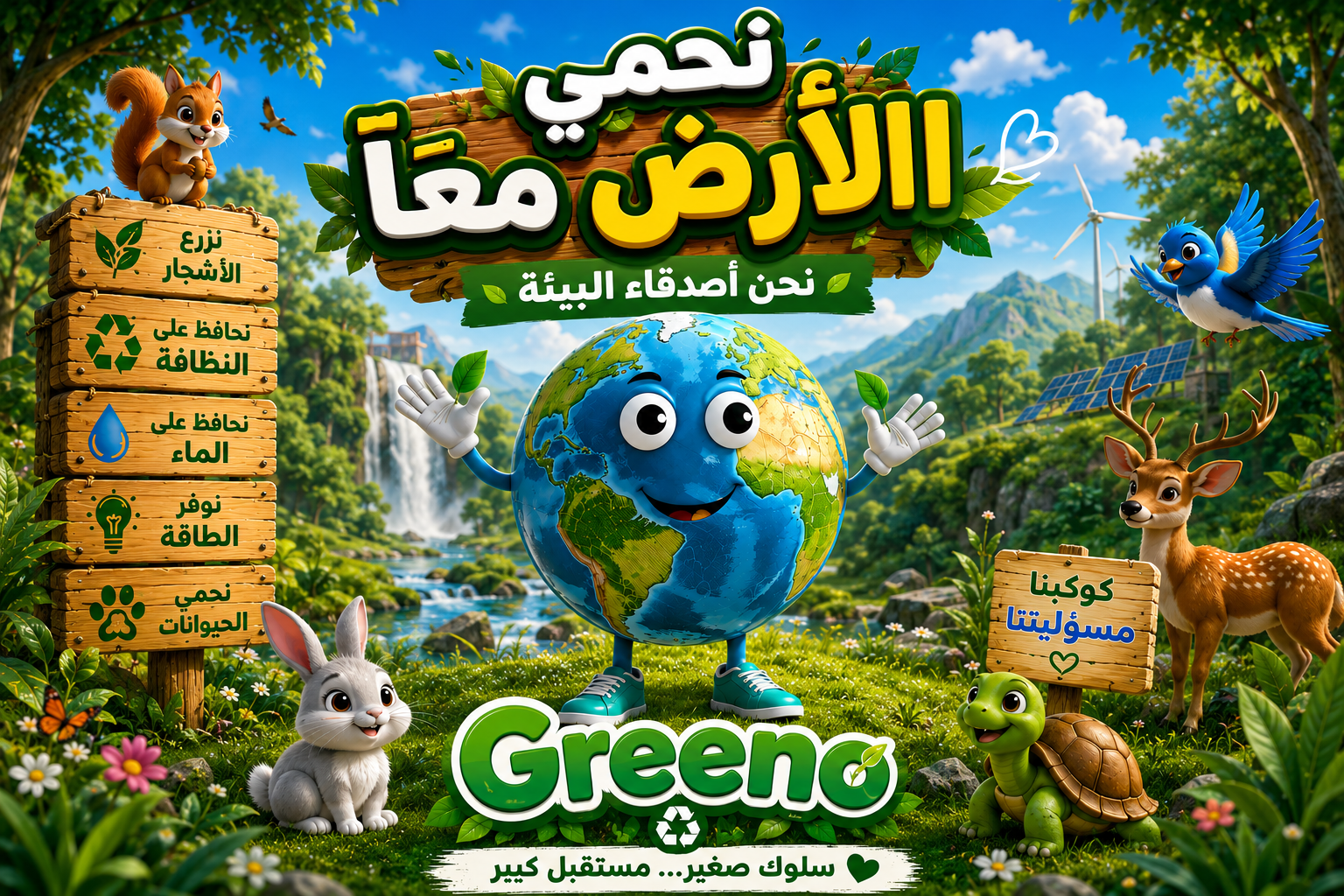 نحن أصدقاء البيئة مع Greeno